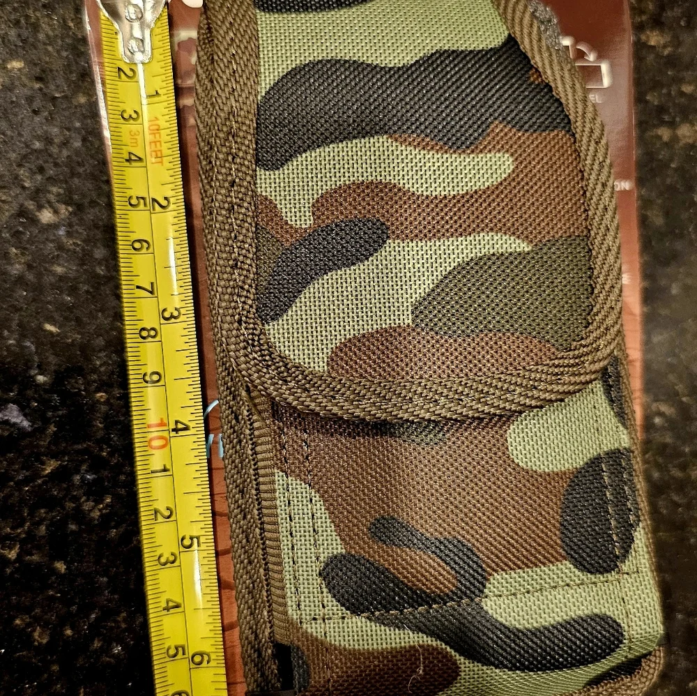 Bytech Camouflage Universal Vertical Tough Cell Phone Case Swivel Clip XXL